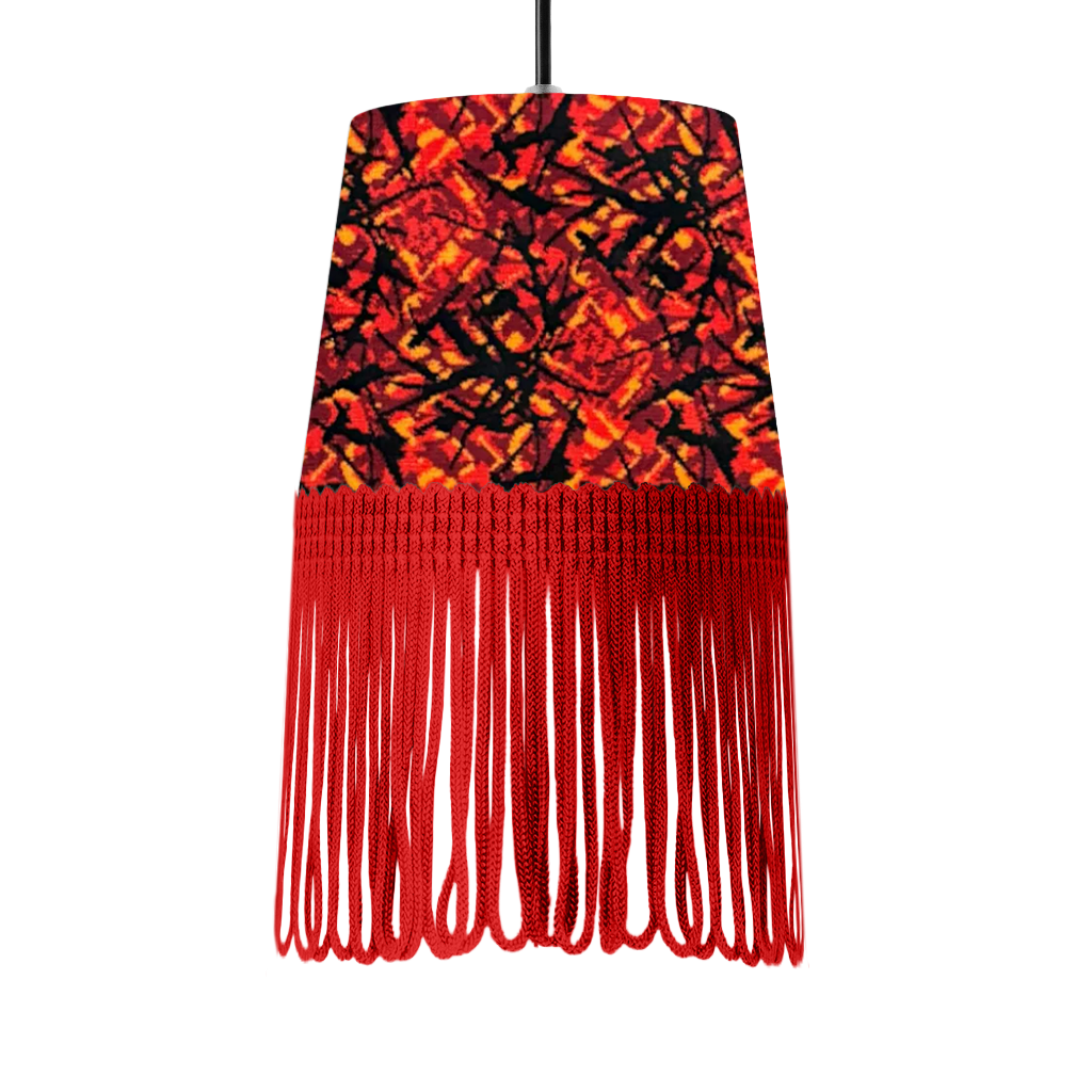 Lampe interiør rød busplys