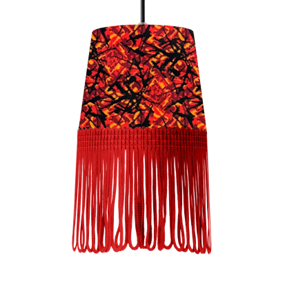 Lampe interiør rød busplys