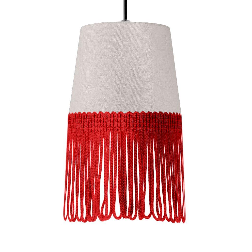 Lampe interiør alcantara sølvgrå