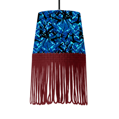 Lampe interiør blå busplys