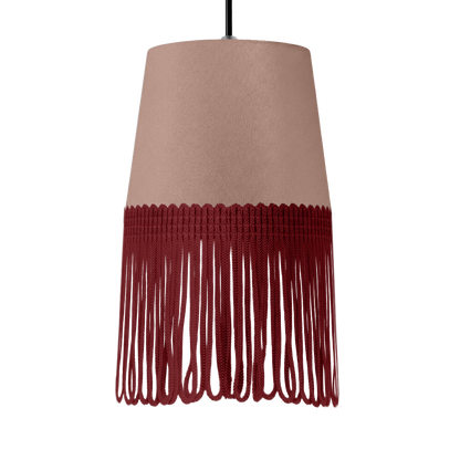 Lampe interiør alcantara puderpink