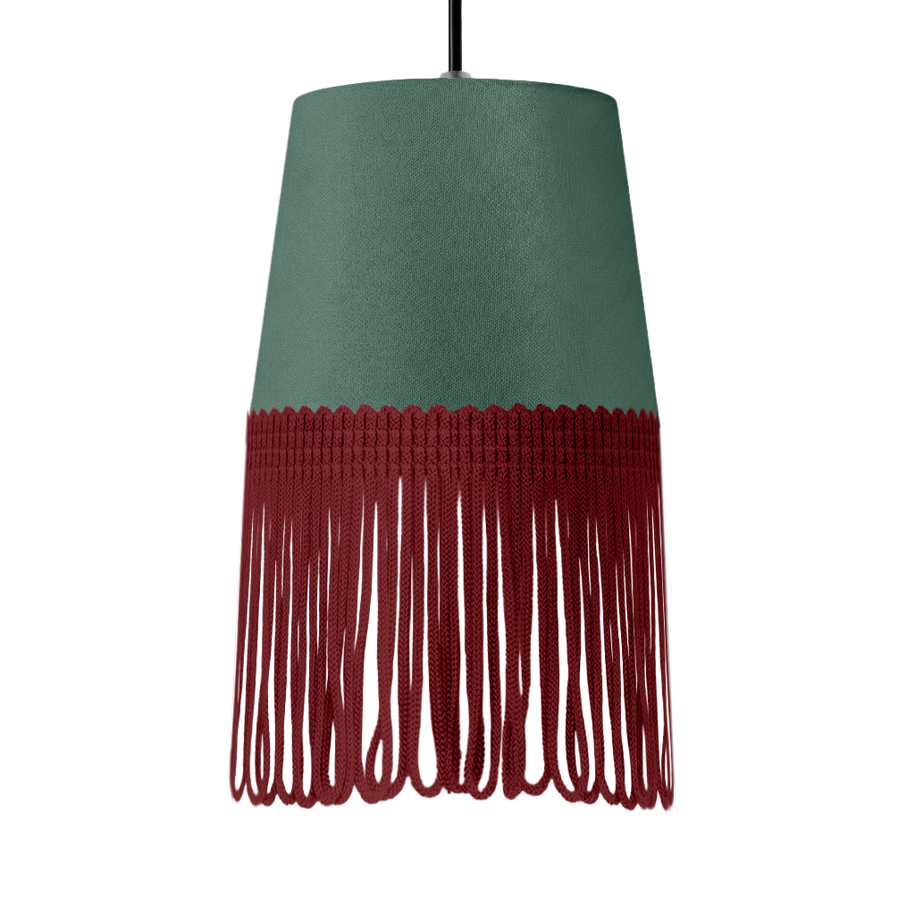 Lampe interiør alcantara skovgrøn