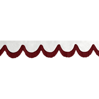 Gardin forrude nappa hvid