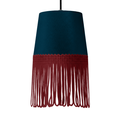 Lampe interiør alcantara denim blå