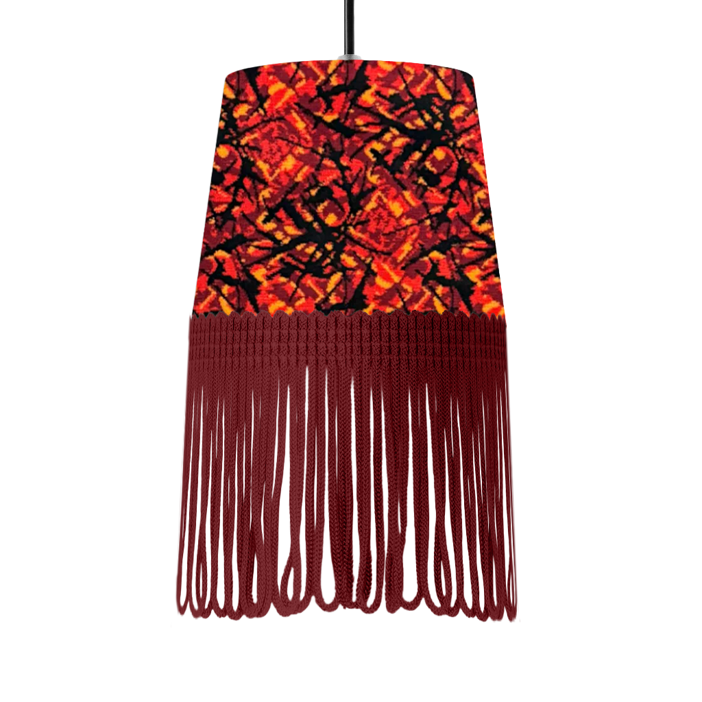 Lampe interiør rød busplys