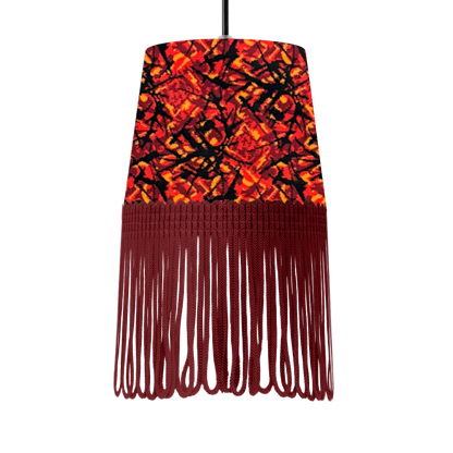 Lampe interiør rød busplys