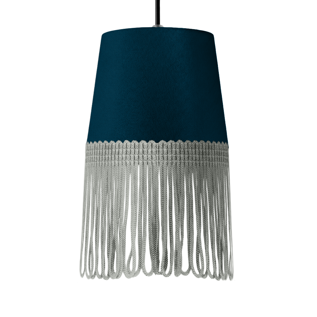 Lampe interiør alcantara denim blå