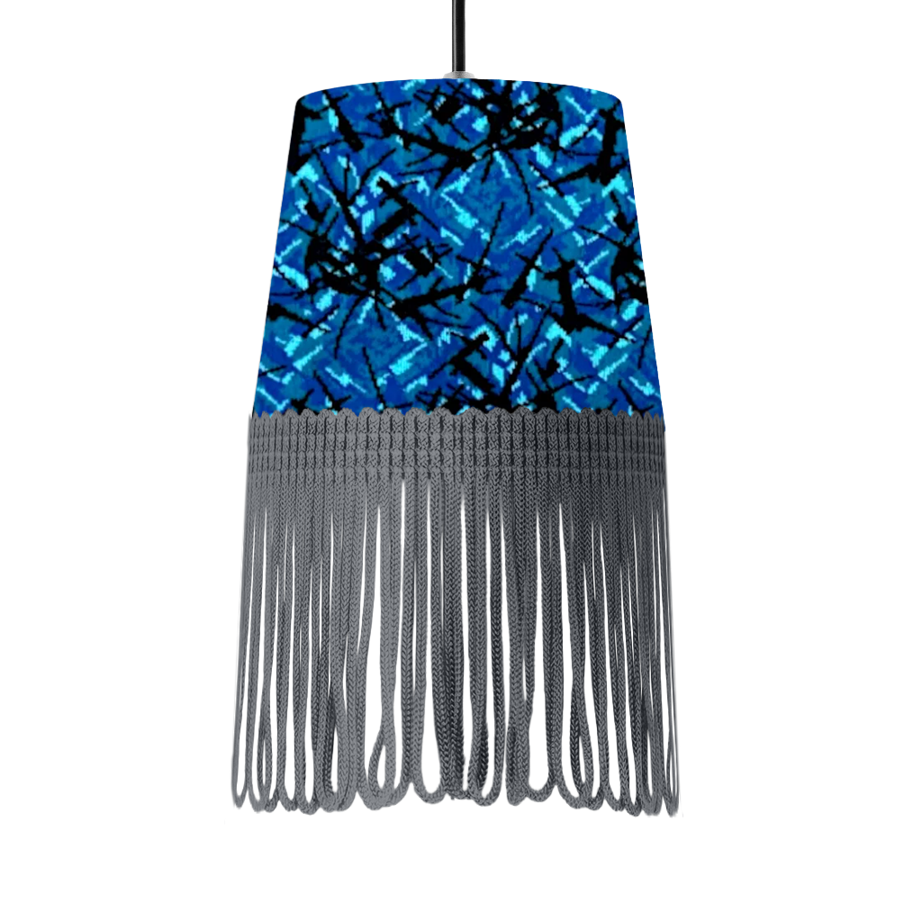 Lampe interiør blå busplys