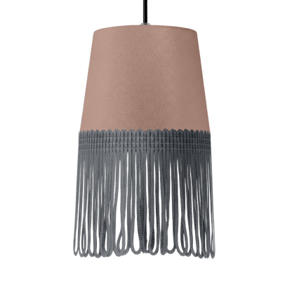 Lampe interiør alcantara puderpink