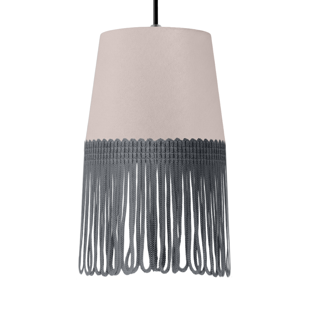 Lampe interiør alcantara duegrå