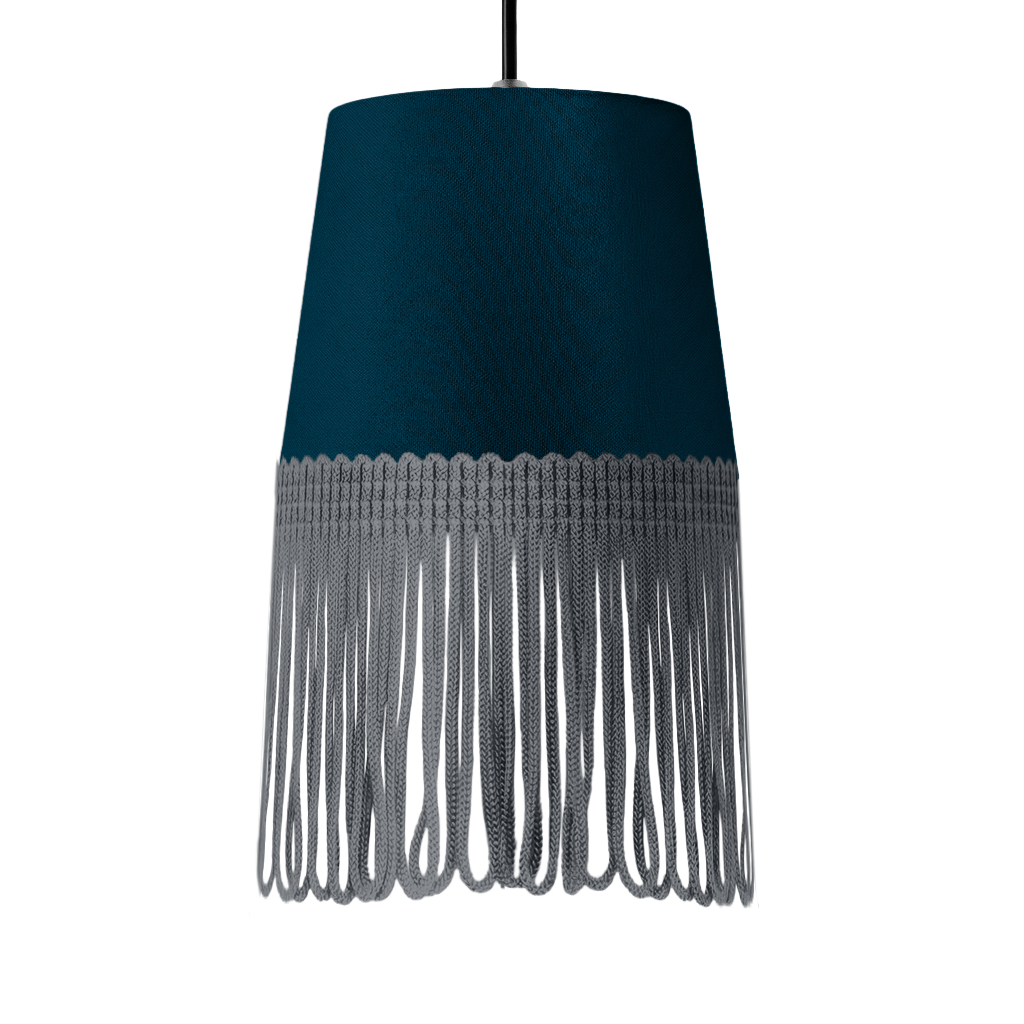 Lampe interiør alcantara denim blå