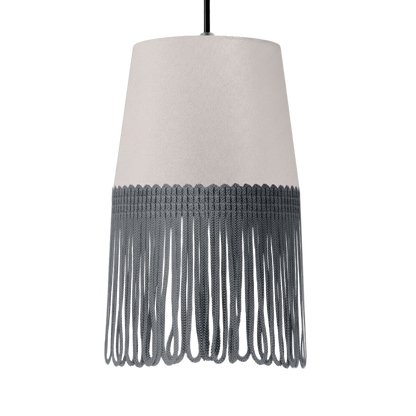 Lampe interiør alcantara sølvgrå