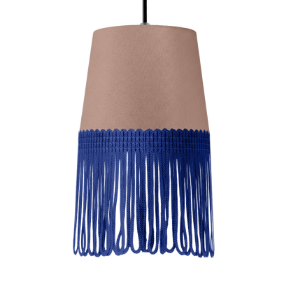 Lampe interiør alcantara puderpink