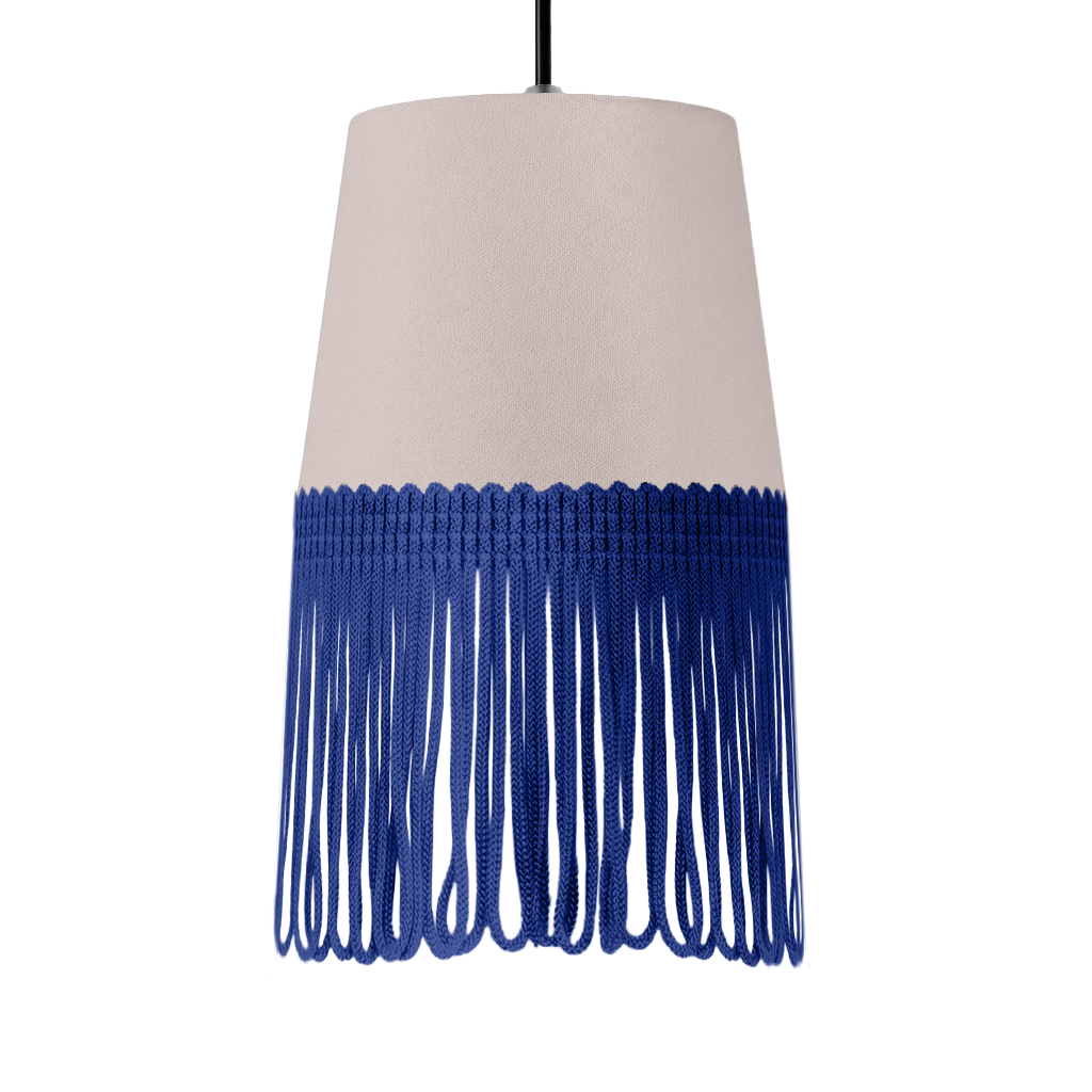 Lampe interiør alcantara duegrå