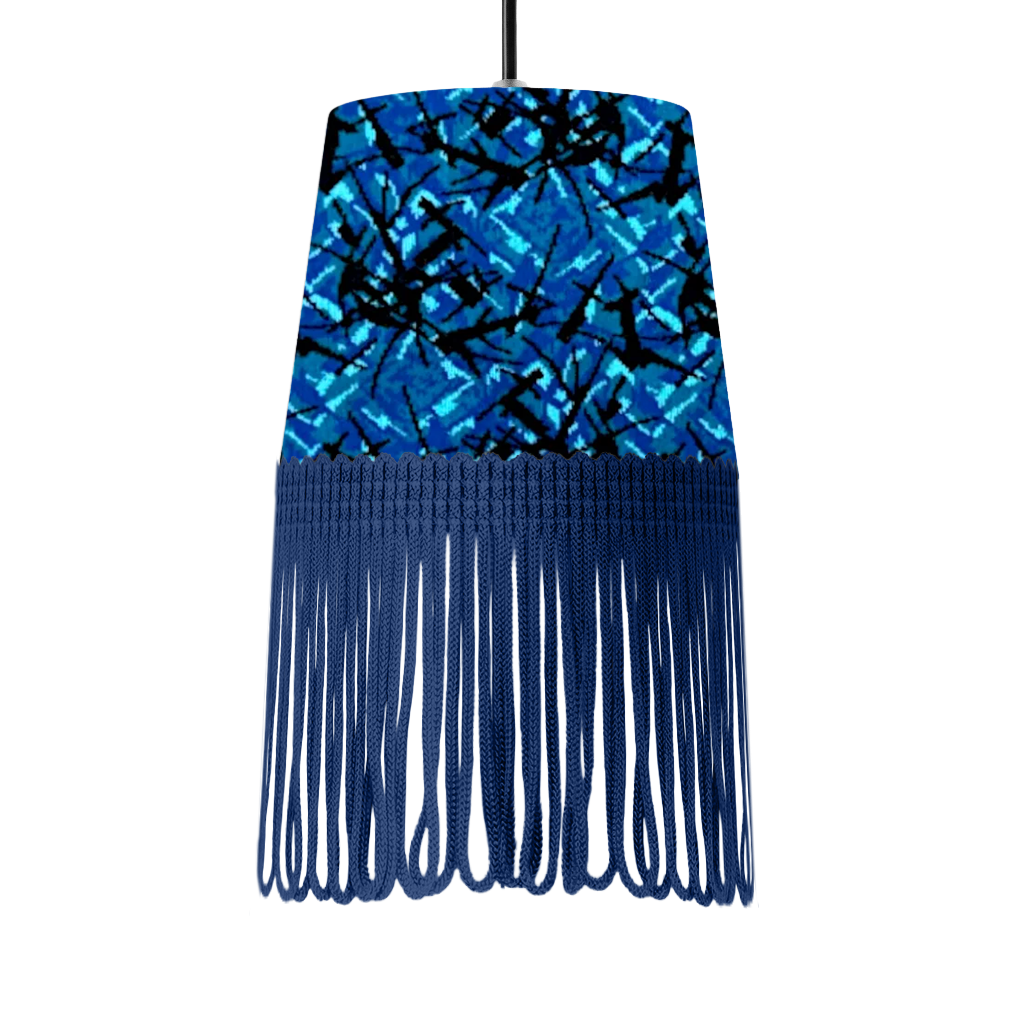 Lampe interiør blå busplys