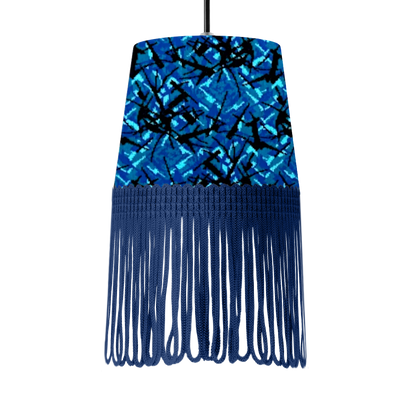 Lampe interiør blå busplys