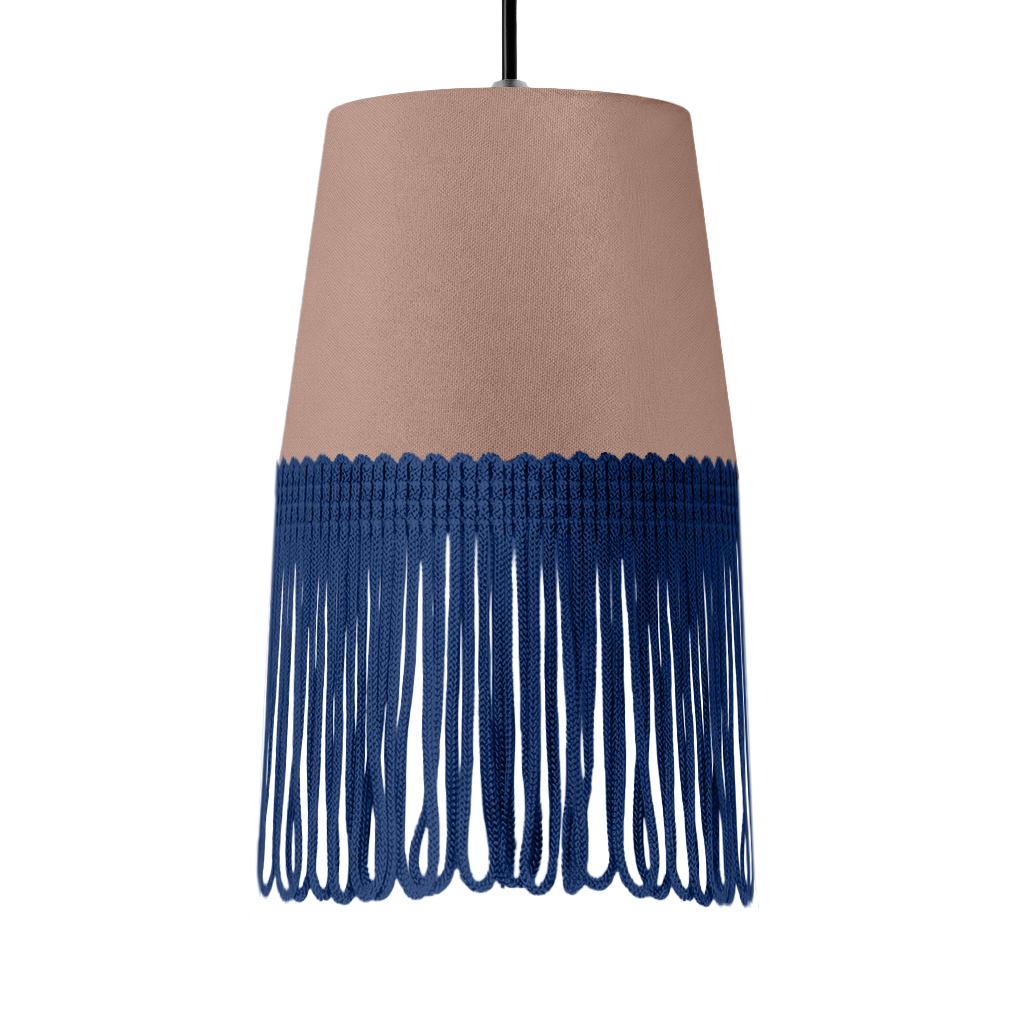 Lampe interiør alcantara puderpink