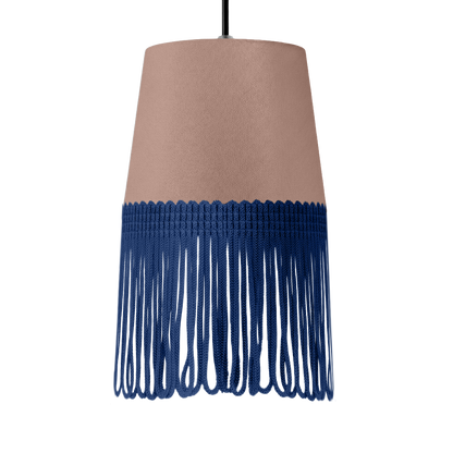 Lampe interiør alcantara puderpink