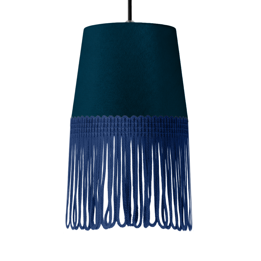 Lampe interiør alcantara denim blå