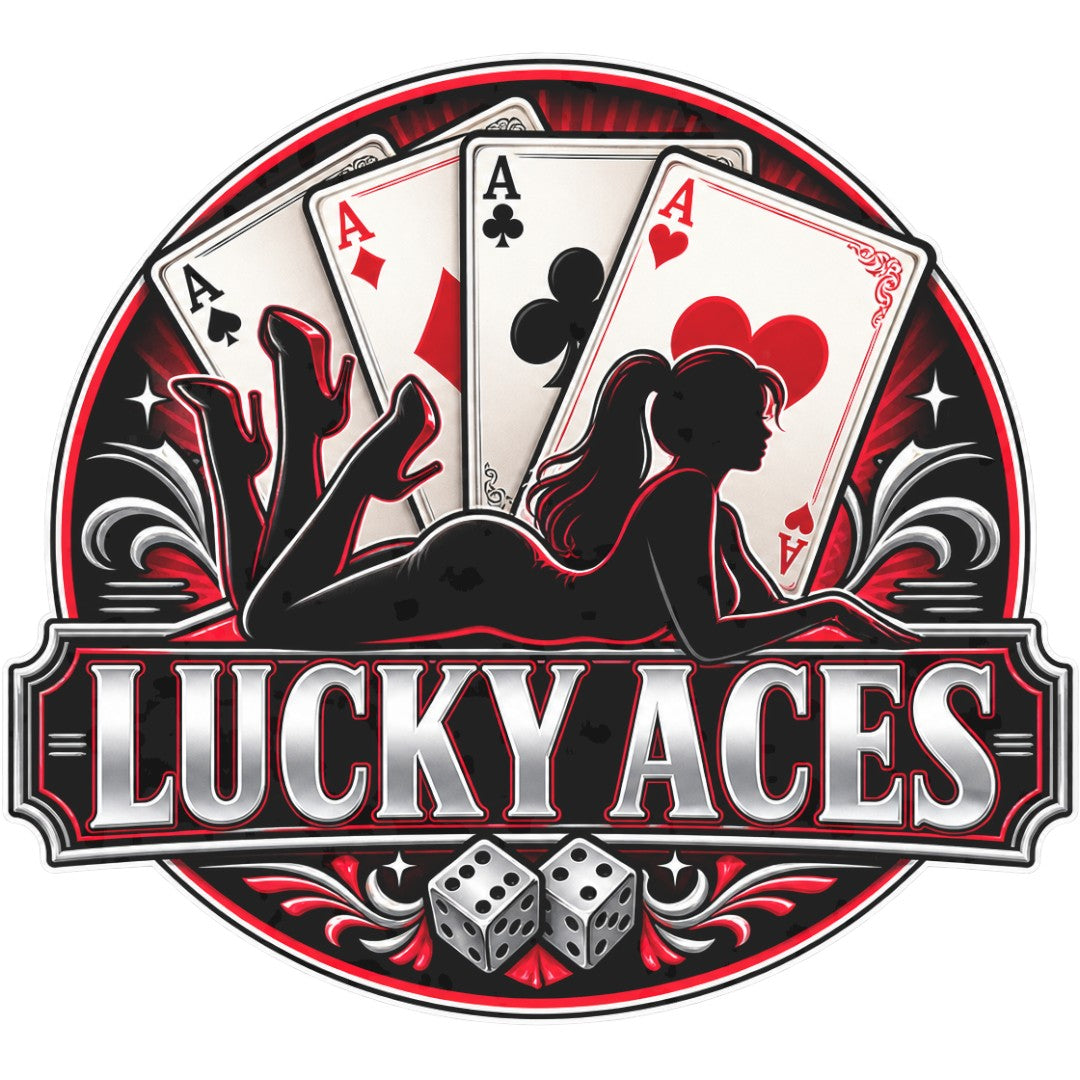 Sticker deluxe lucky aces