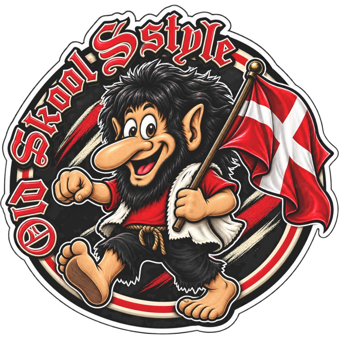 Sticker deluxe oldskool troll