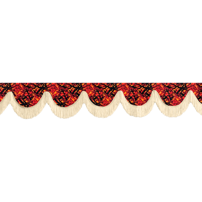 Gardin forrude busplys rød