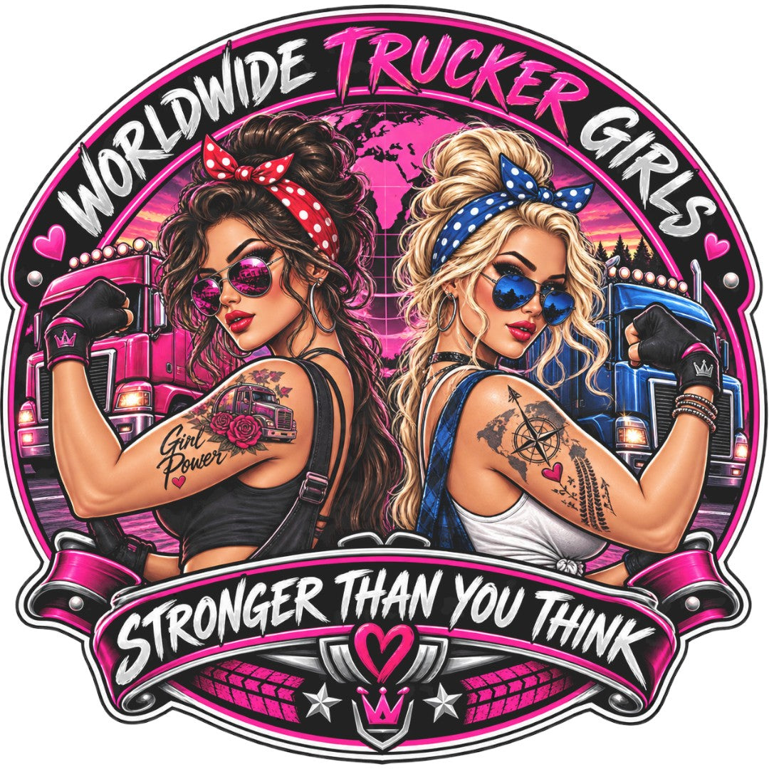 Sticker deluxe trucker girls