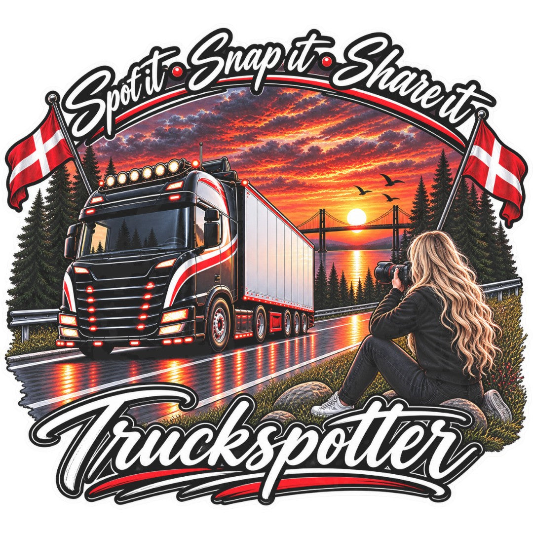 Sticker deluxe truckspotter girl