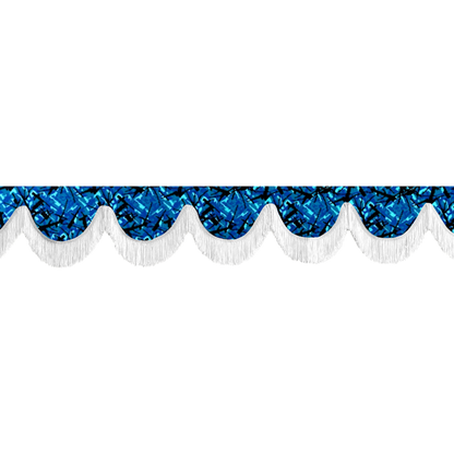 Gardin forrude busplys blå