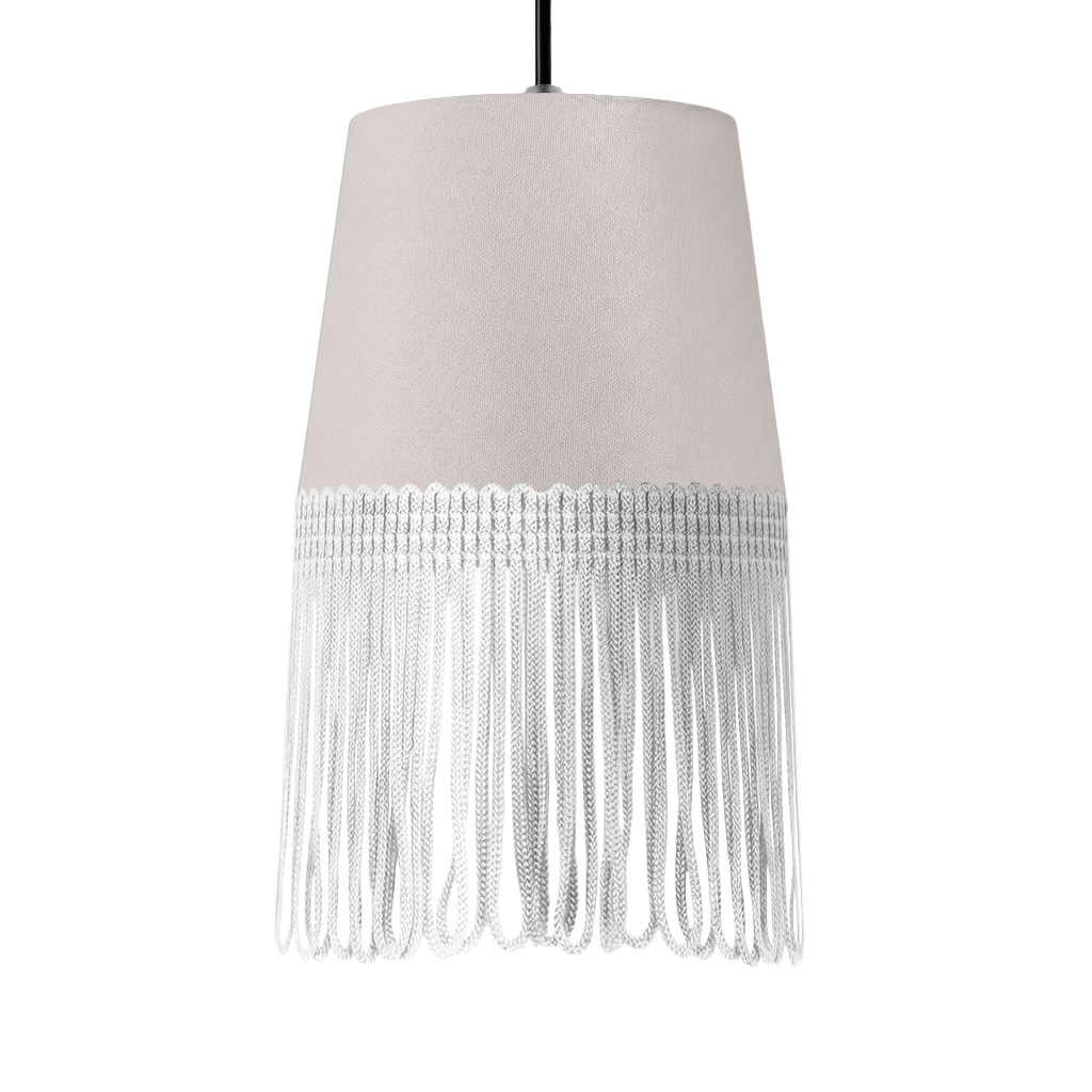 Lampe interiør alcantara sølvgrå