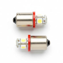 BA15S 5 LED pærer - Rød - BA15S 5 LED 12 - 24V - KJoF - 