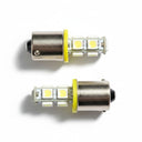 BA15S 9 LED pærer - Gul - BA15S 9 LED 12 - 24V - KJoF - 