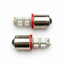 BA15S 9 LED pærer - Rød - BA15S 9 LED 12 - 24V - KJoF - 