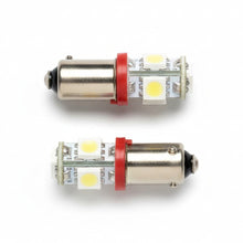 Ba9 5 LED pærer - Rød - BA9 5 LED 12 - 24V - KJoF - 