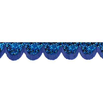 Gardin forrude busplys blå