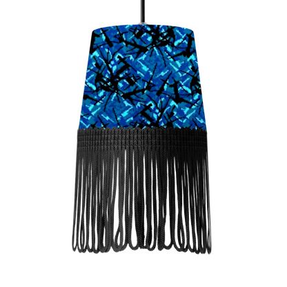 Lampe interiør blå busplys