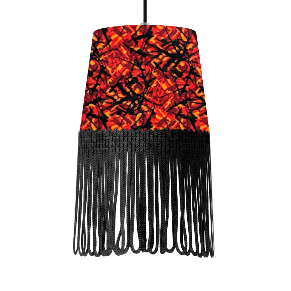 Lampe interiør rød busplys