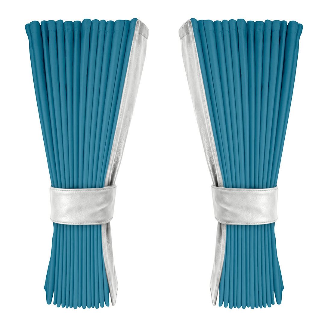 Gardin tropicalblå alcantar med nappa