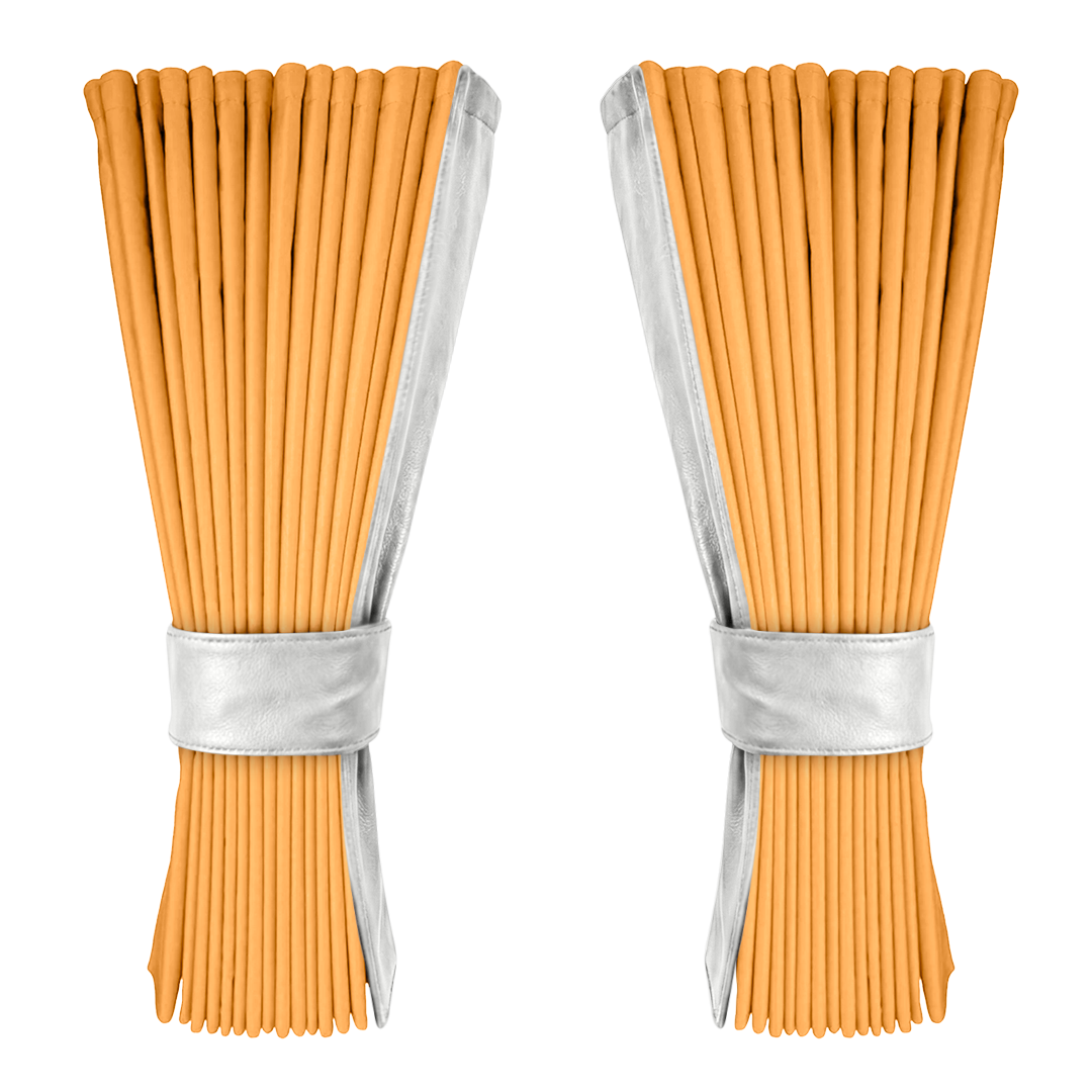 Gardin sennepsgul alcantar med nappa