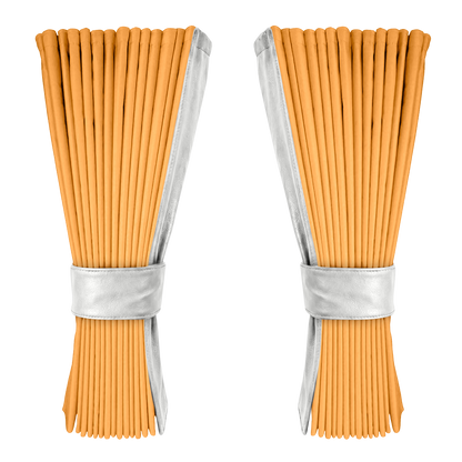 Gardin sennepsgul alcantar med nappa