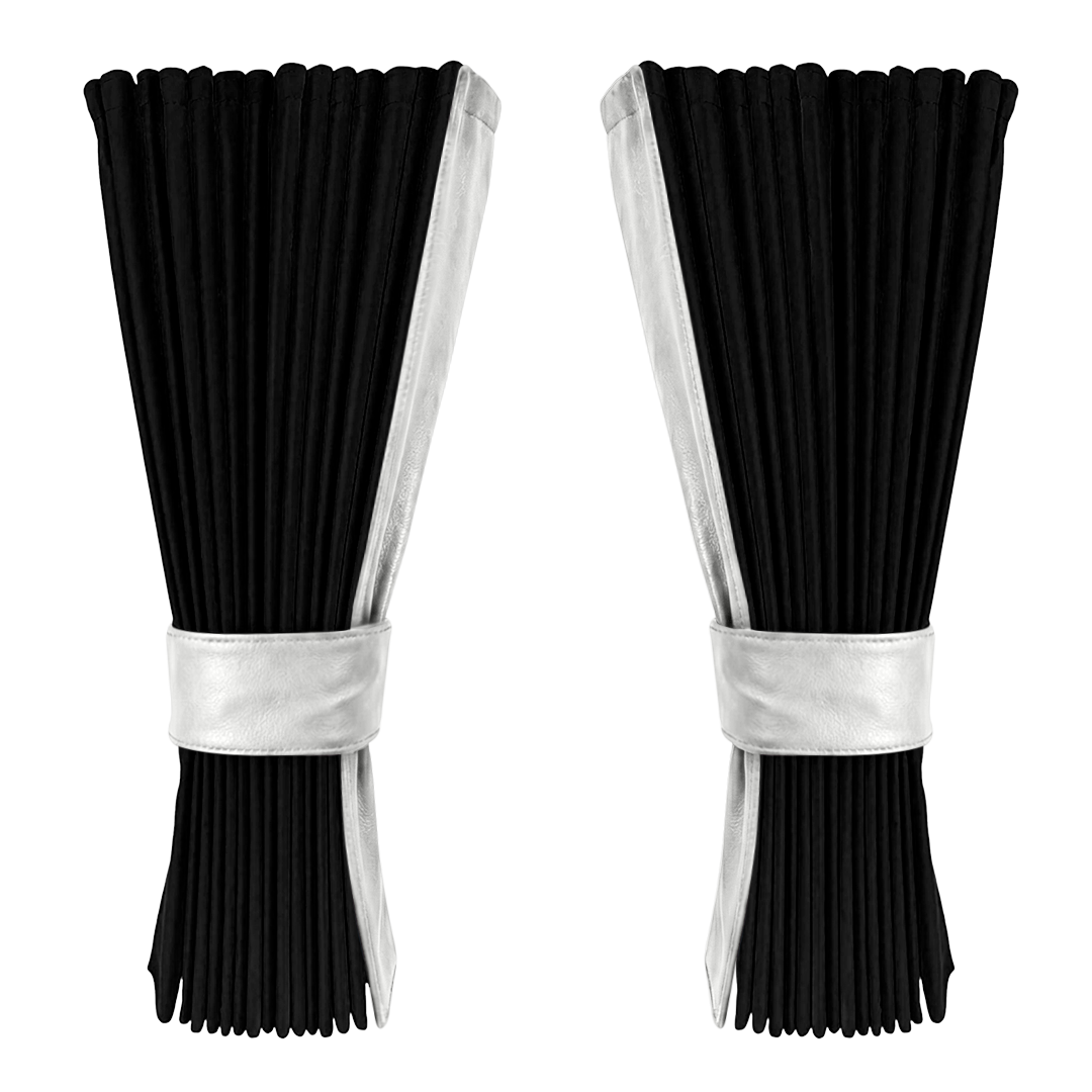 Gardin sort alcantar med nappa