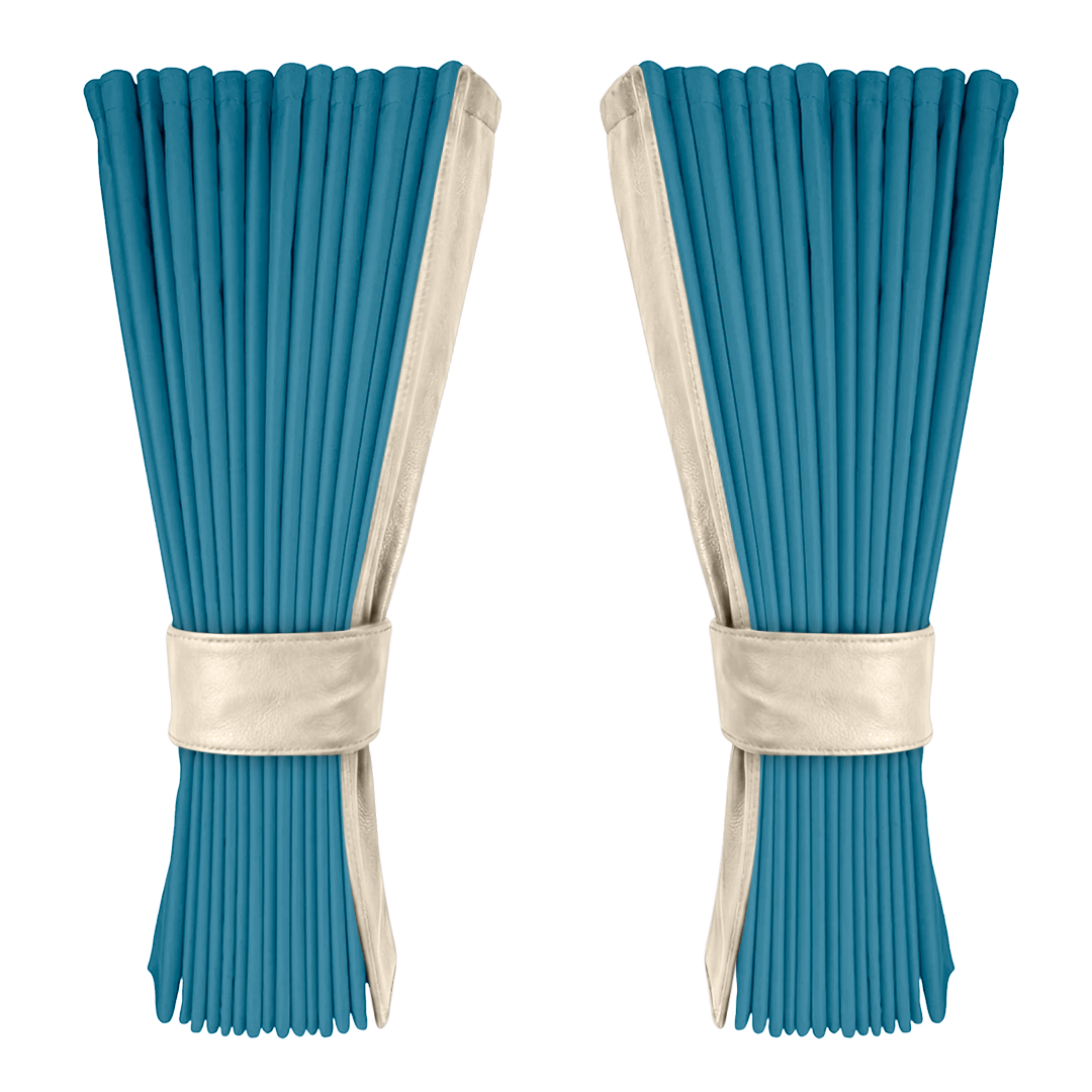 Gardin tropicalblå alcantar med nappa