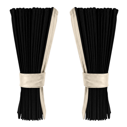 Gardin sort alcantar med nappa