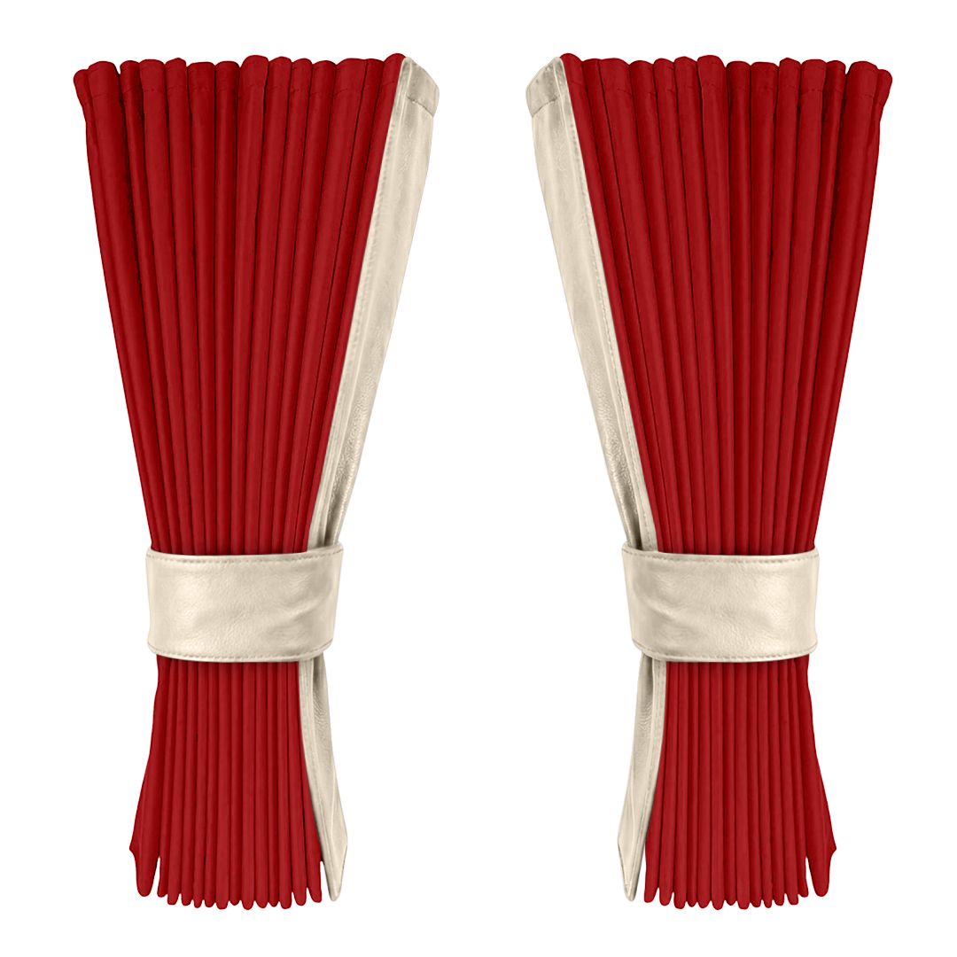 Gardin vinrød alcantar med nappa