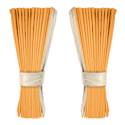 Gardin sennepsgul alcantar med nappa