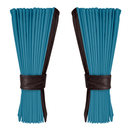 Gardin tropicalblå alcantar med nappa