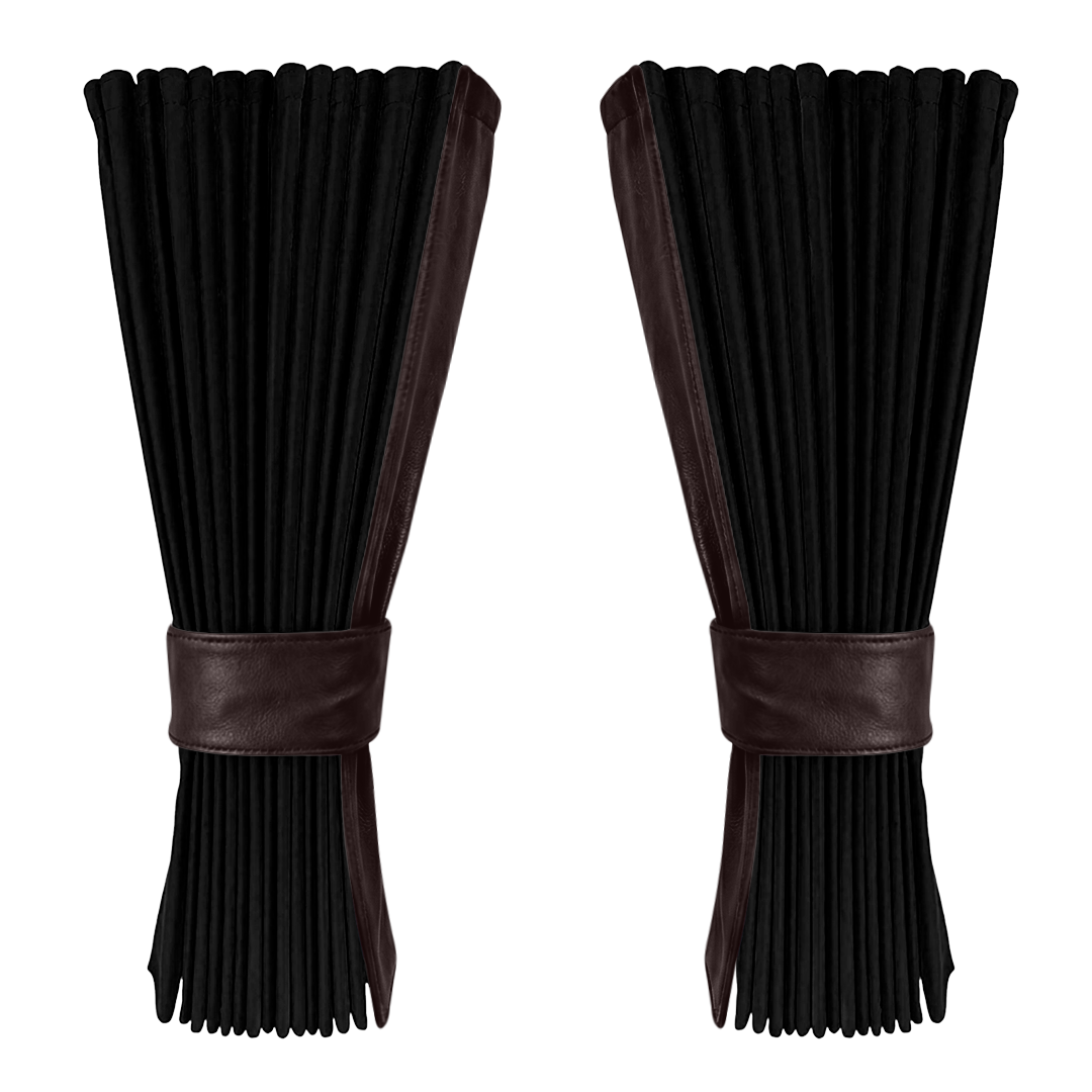 Gardin sort alcantar med nappa