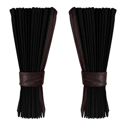 Gardin sort alcantar med nappa