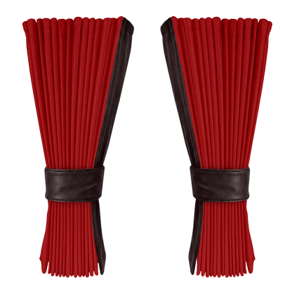 Gardin vinrød alcantar med nappa