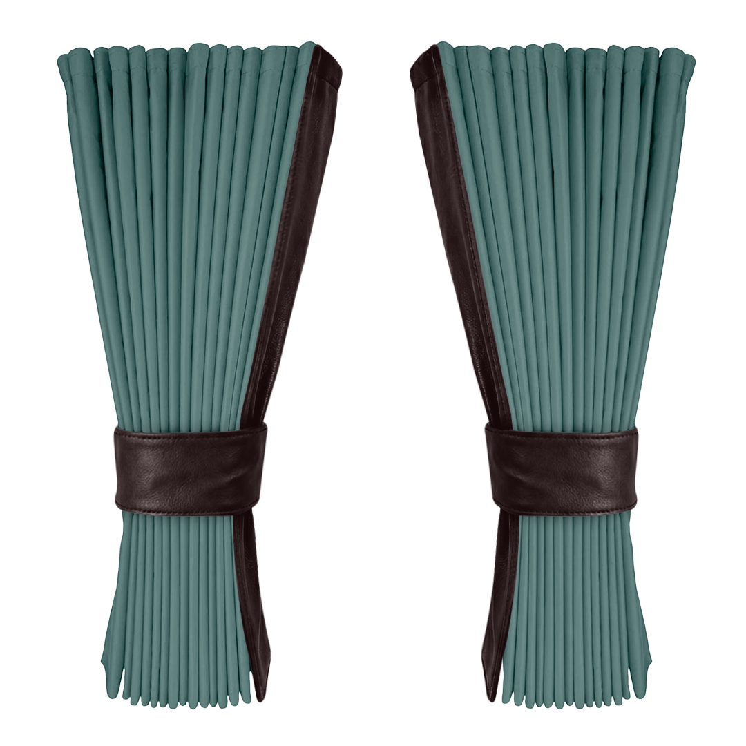 Gardin aronagrøn alcantar med nappa